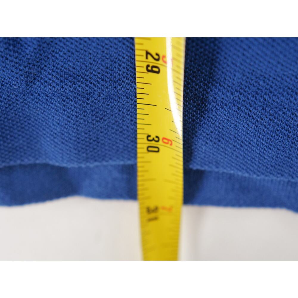 Burberry Brit Mens XXL 2XL Polo Shirt Blue Piqué Cotton Short Sleeve Casual - Picture 7 of 8